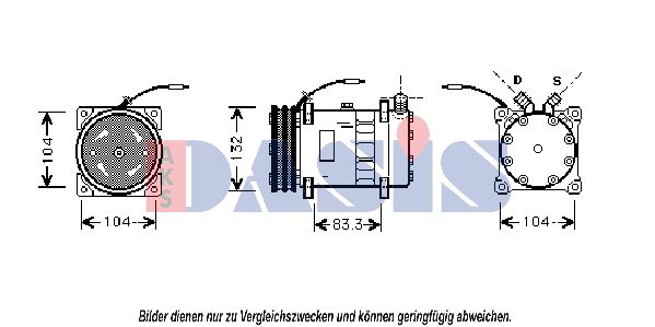 AKS DASIS Kompressor,kliimaseade 850257N